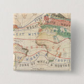 Distributie planten vierkante button 5,1 cm (Voorkant)