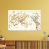 Distributie primitief du genre humain canvas afdruk (Insitu (Woonkamer))