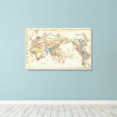 Distributie primitief du genre humain canvas afdruk (Insitu (Houten vloer))