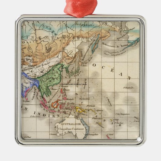 Distributie primitief du genre humain metalen ornament (Voorkant)