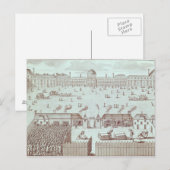 Distributie van brood op de Tuileries Kiosk Briefkaart (Voorkant / Achterkant)