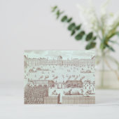 Distributie van brood op de Tuileries Kiosk Briefkaart (Staand voorkant)