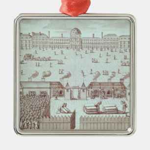 Distributie van brood op de Tuileries Kiosk Metalen Ornament
