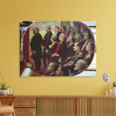 Distributie van de vlaggen, 14 juli 1880 canvas afdruk (Insitu (Woonkamer))