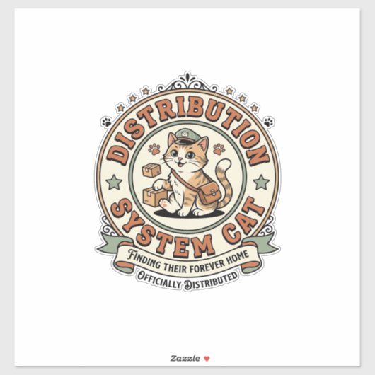 Distributiesysteem Kat Distributiesysteem Kat Vi Sticker (Vel)
