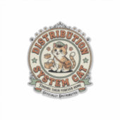 Distributiesysteem Kat Distributiesysteem Kat Vi Sticker (Voorkant)