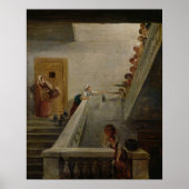 Distributing Milk in St. Lazare gevangenis, 1794 Poster (Voorkant)