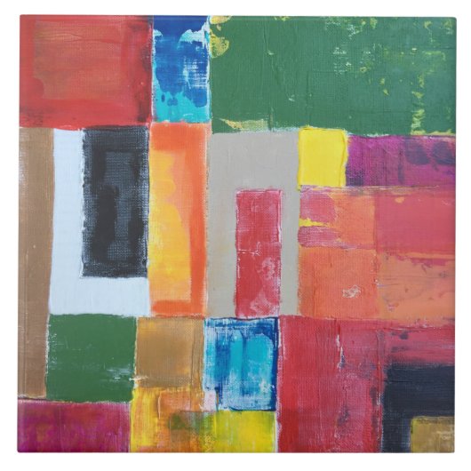 District 24 6 x 6 Keramische Tegel Tegeltje (Voorkant)