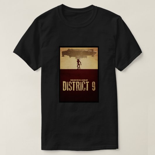 DISTRICT 9 - Minimale Silhouette Design Classic T-shirt (Design voorkant)