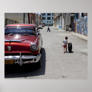 district African Hamel, Havana, Cuba, UNESCO Poster