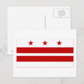 District Columbia Flag Briefkaart (Voorkant / Achterkant)