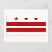 District Columbia Flag Briefkaart (Voorkant)