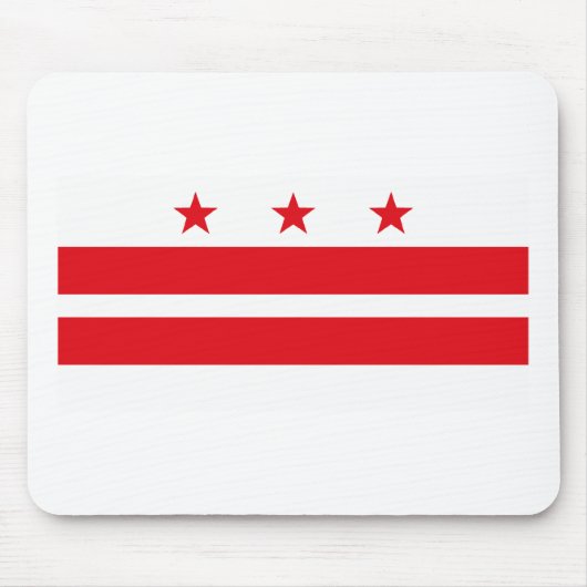 District Columbia Flag Mousepad Muismat (Voorkant)