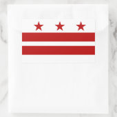 District Columbia Flag Rechthoekige Sticker (Tas)