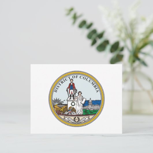 District Columbia Seal Briefkaart (Staand voorkant)