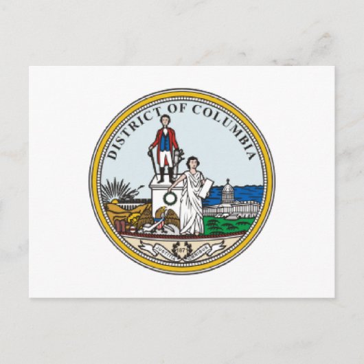 District Columbia Seal Briefkaart (Voorkant)