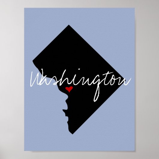 District Columbia Town Poster (Voorkant)