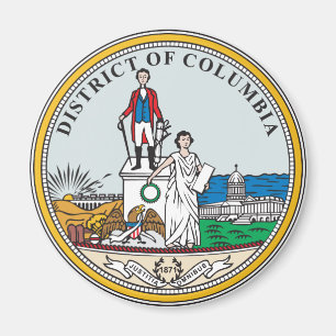 District Columbia-zeehond Magneet