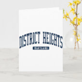 District Heights Maryland Md Hogeschool Universite Kaart (Gele Bloem)
