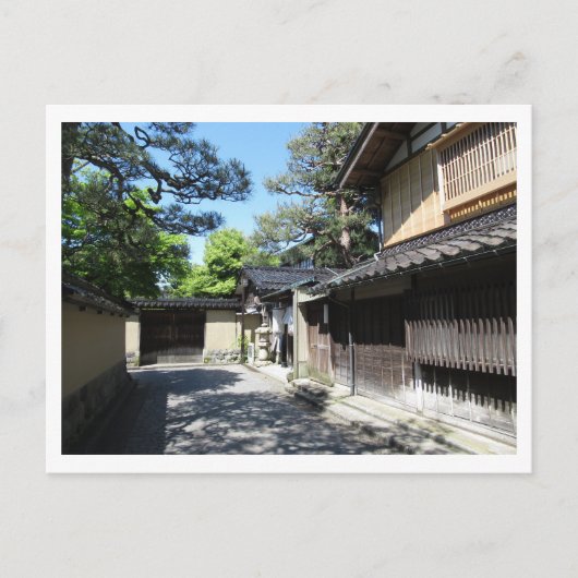 district Nagamachi Samurai: Kanazawa Briefkaart (Voorkant)