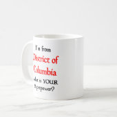 District of Columbia koffiemok (Voorkant links)