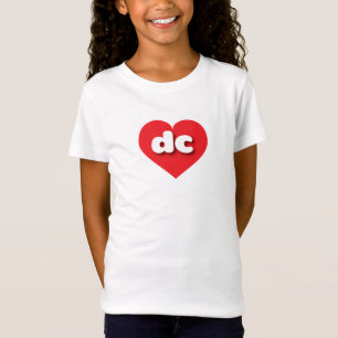 District of Columbia red hart - Ik hou van dc T-shirt