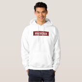 District One Blanc Man "#HASHTAG#" Hoodie (Voorkant volledig)