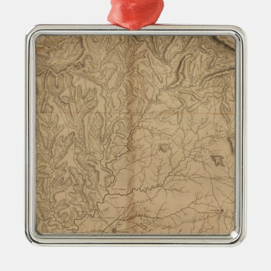 district Pendleton, South Carolina Metalen Ornament (Voorkant)