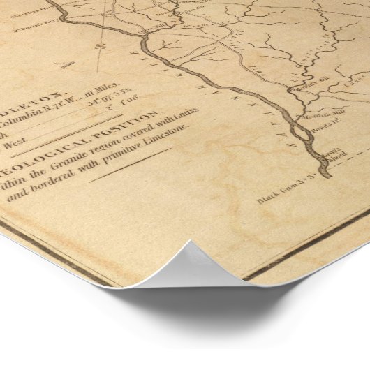 district Pendleton, South Carolina Poster (Hoek)