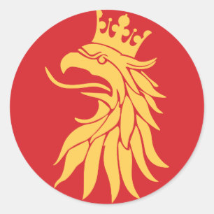 district Scania (Skåne) Ronde Sticker