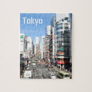district Shinjuku in Tokio, Japan Legpuzzel