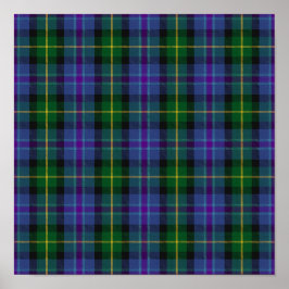 District Tartan - Ayrshire - Digitaal downloaden Poster