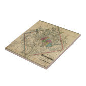 District van Columbia Civil War Era Map Tegeltje (Zijkant)