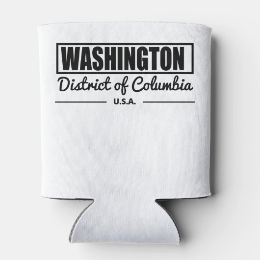 District Washington of Columbia Blikjeskoeler (Achterkant)