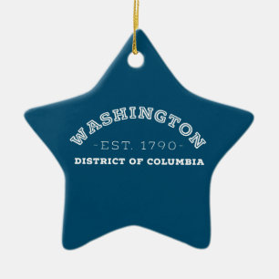 District Washington of Columbia Keramisch Ornament