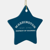 District Washington of Columbia Keramisch Ornament (Rechts)