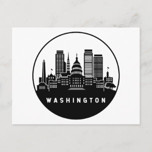 District Washington of Columbia Skyline Briefkaart