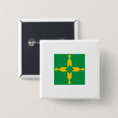 Distrito Federal, Brazilië Vierkante Button 5,1 Cm (Voorkant /achterkant)