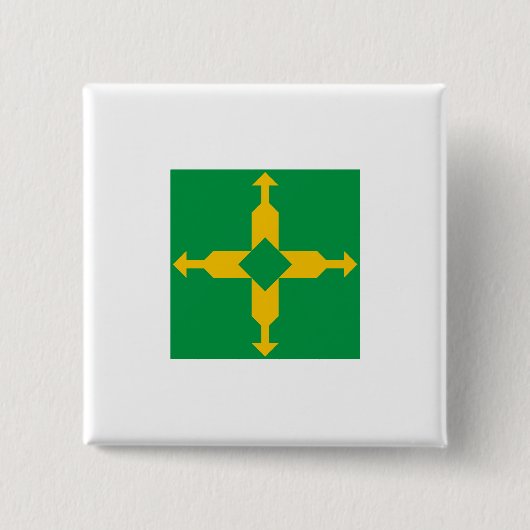 Distrito Federal, Brazilië Vierkante Button 5,1 Cm (Voorkant)