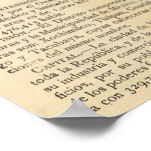 Distrito Federal, Mexico 2 Poster (Hoek)