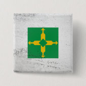 Distrito Federal Vierkante Button 5,1 Cm (Voorkant)
