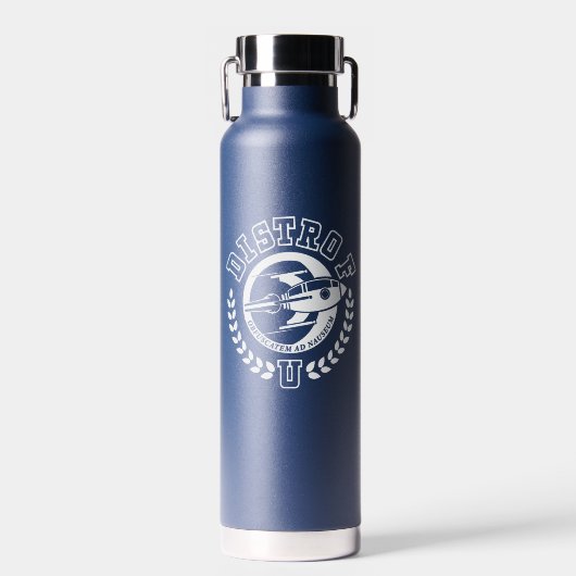Distro Foxtrot Universiteit Waterfles (Voorkant)
