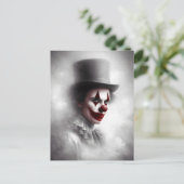 Disturbed Vintage Clown With a Sinister Smile  Briefkaart (Staand voorkant)