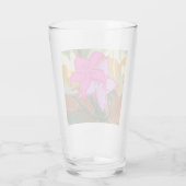 Dit abstracte bloemkunstontwerp combineert zachte glas (Achterkant)