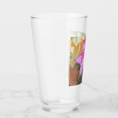 Dit abstracte bloemkunstontwerp combineert zachte glas (Rechts)