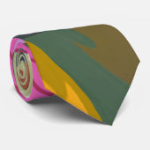 Dit abstracte bloemkunstontwerp combineert zachte stropdas (Opgerold)