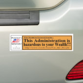 Dit Admi is gevaarlijk voor de gezondheid Y Bumpersticker (Op auto)