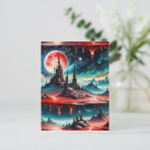 Dit afbeelding is van een zeer gedetailleerde scie briefkaart (Staand voorkant)