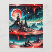 Dit afbeelding is van een zeer gedetailleerde scie briefkaart (Voorkant)