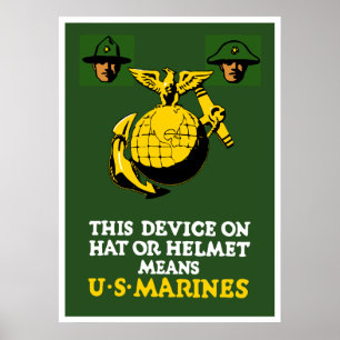 Dit apparaat betekent Amerikaanse mariniers Poster
